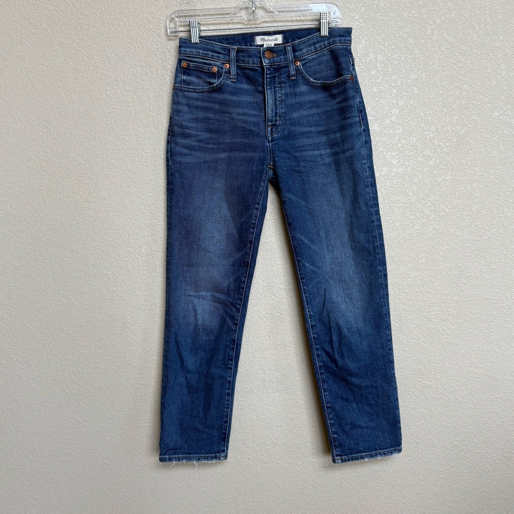 Madewell Straight-Leg Jeans in Medium Blue Wash - Picture 3 of 11